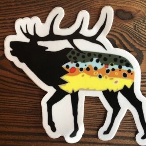 Elk Brown Trout Sticker